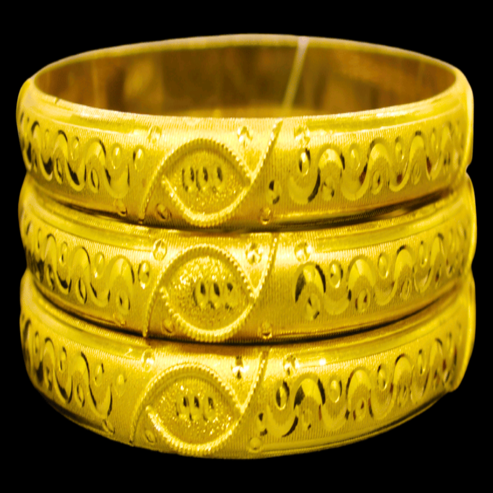 21K Gold Bangle Set (M)